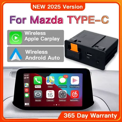 New Upgrade Wireless CarPlay Android Auto for Youtube USB adapter hub Mazda 3 6 2 CX3 CX5 CX8 CX9