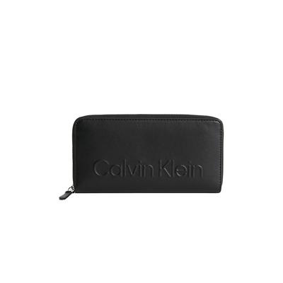 Portefeuille Calvin Klein Femme Zippe logo relief