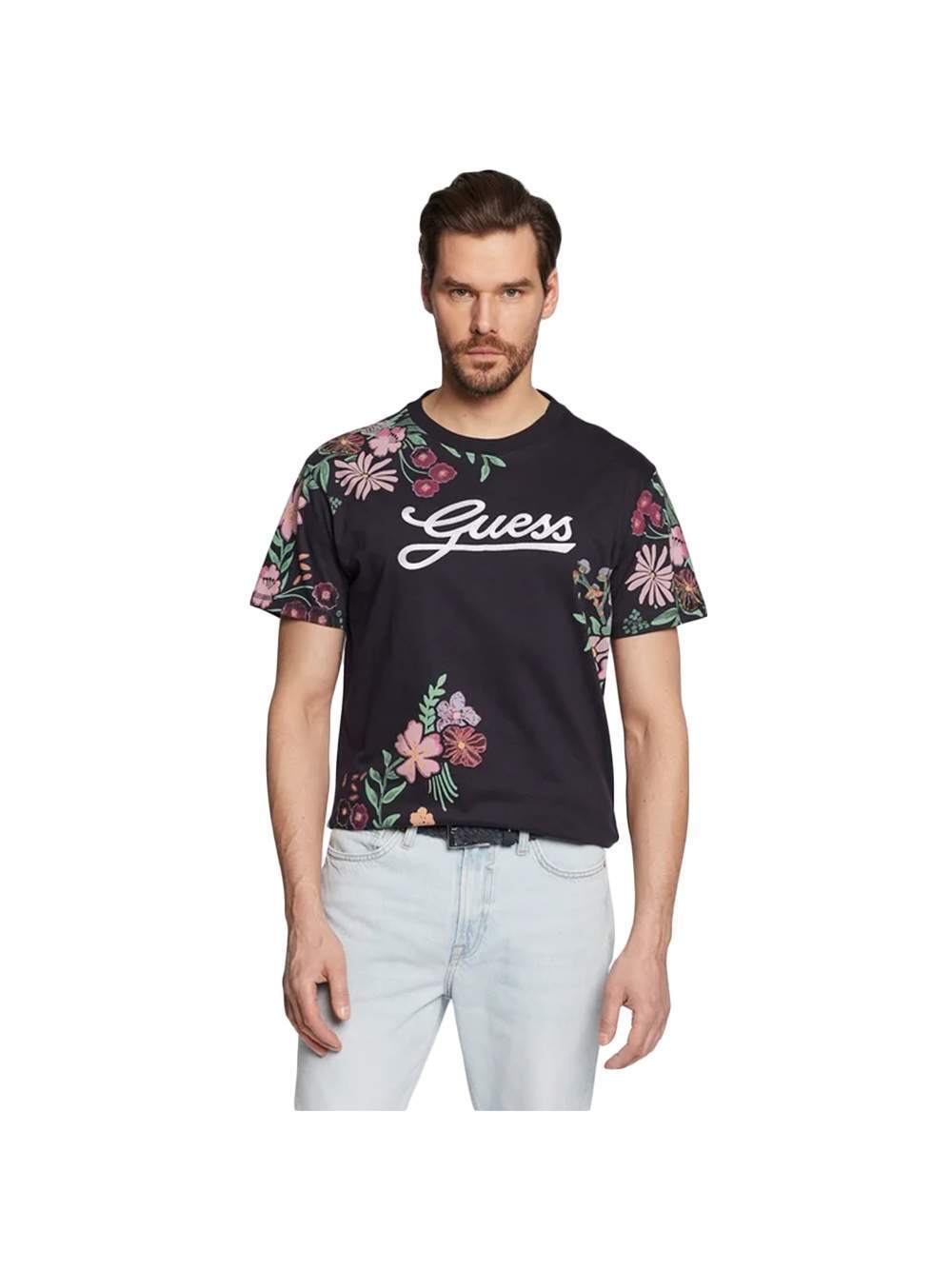 T-Shirt Guess Homme Flower Image