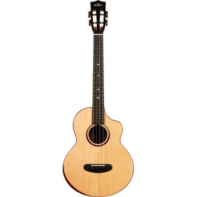 Kala Contour Series Baritone Ukulele - Natural Spruce