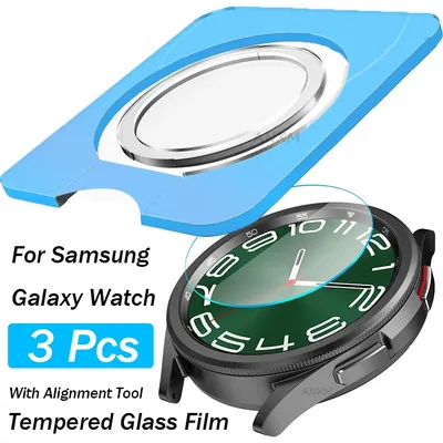 3 Stück gehärtetes Glas für Samsung Galaxy Watch 6 Classic 5 Pro 4 40 mm 44 mm 43 mm 47 mm Image