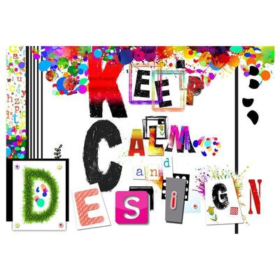 Street Art Wallpaper Wall Mural - Keep Calm And Design