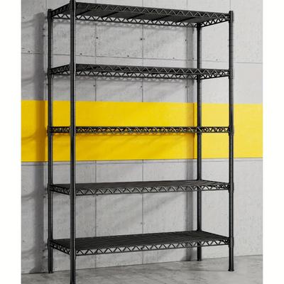 TEMU 5-shelving Wire Shelving Rack Storage Metal Shelf 35.4