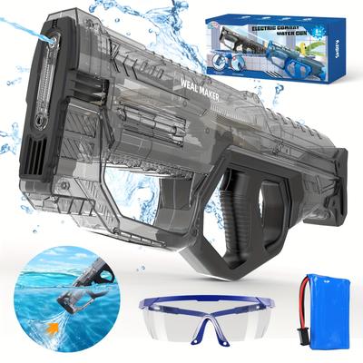 TEMU Electric Water Guns For Adults And Kids, Automatic Water With 260+ Continuous Shooting And 33ft Shooting Range, High Power Water Gun, Summer Pool Outdoor Toys