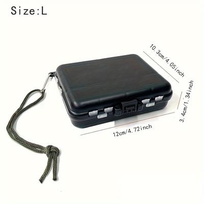 TEMU 1pc Mini Fishing Lure Storage Case, Plastic Flying Fishing Tackle Box, Fishing Accessories Image