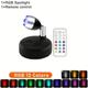 13 colori rgb luce per immagini led senza fili faretto per armadio con telecomando alimentato a batteria angolo regolabile atmosfera lampada notturna galleria corridoio corridoio soggiorno camera da