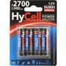 Hycell - HR06 2700 Batteria ricaricabile Stilo (aa) NiMH 2400 mAh 1.2 v 4 pz.