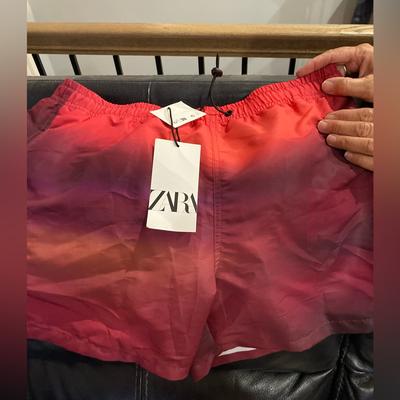 Zara Swim | Brand New Men's Bathing Suit Zara Tags Still On Never Worn | Color: Red | Size: L