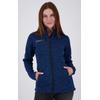 Strickfleecejacke DEPROC ACTIVE "ELKFORD WOMEN", Damen, Gr. 50 (XL), blau, 100% Polyester, casual, Langarm mit Gummizug, Jacken Fleecejacke Outdoorbekleidung Sportbekleidung Übergangsjacke, auch in Großen Größen erhältlich