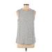 J.Crew Factory Store Sleeveless Top Gray Crew Neck Tops - Women's Size Medium