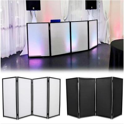 TEMU Portable Dj Booth Foldable Cover Screen With Whiteblack Facadecloth Frame Booth Steel &travel Bag Case Projector Display Panel With Folding