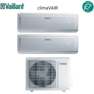 Dual split inverter-klimagerät serie climavair plus vai 8 9+9 mit vaf8-050w2no r-32 9000+9000