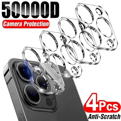 4PCS HD Zurück Kamera Glas Protektoren Für iPhone 13 11 12 14 Pro Max Objektiv Schutz Glas auf iPhone 14 13 15 PRO MAX Kamera Film