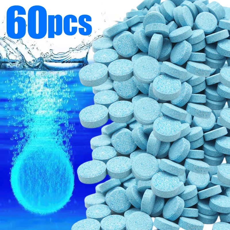 20/60pcs Auto Windschutz scheiben reiniger Auto Brause tablette Glas Wasser Feststoff reiniger Universal Autozubehör Sprüh reiniger Image