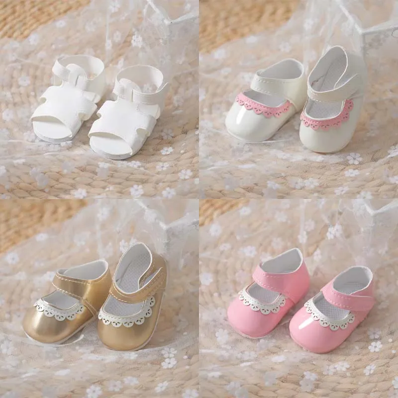 7,5-8 cm Schöne Puppe Schuhe Für 21 zoll Reborn Puppe 55 cm Baby Puppe Zubehör Turnschuhe Mini Schuhe DIY Mädchen Spielzeug