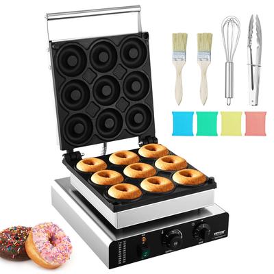 VEVOR Electric Donut Maker Commercial Doughnut Machine with Non-stick Surface for Restaurant and Home Use