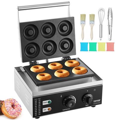 VEVOR Electric Donut Maker Commercial Doughnut Machine with Non-stick Surface for Restaurant and Home Use