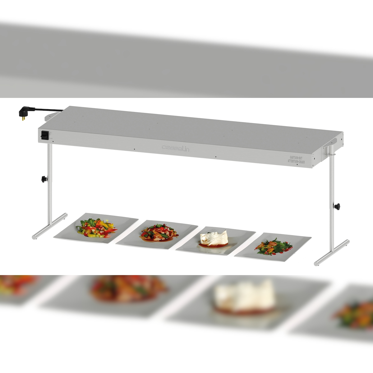 Doppelte Infrarot-Heizleiste mit Beleuchtung 1.500 CRCDEC150 Casselin Image