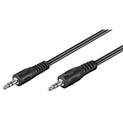 goobay Audio Verbindungskabel AUX, 3,5 mm stereo, Flachkabel 5 m Image