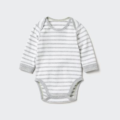 Uniqlo - Newborn's Cotton Bodysuit - Gray - 12-18 Mo
