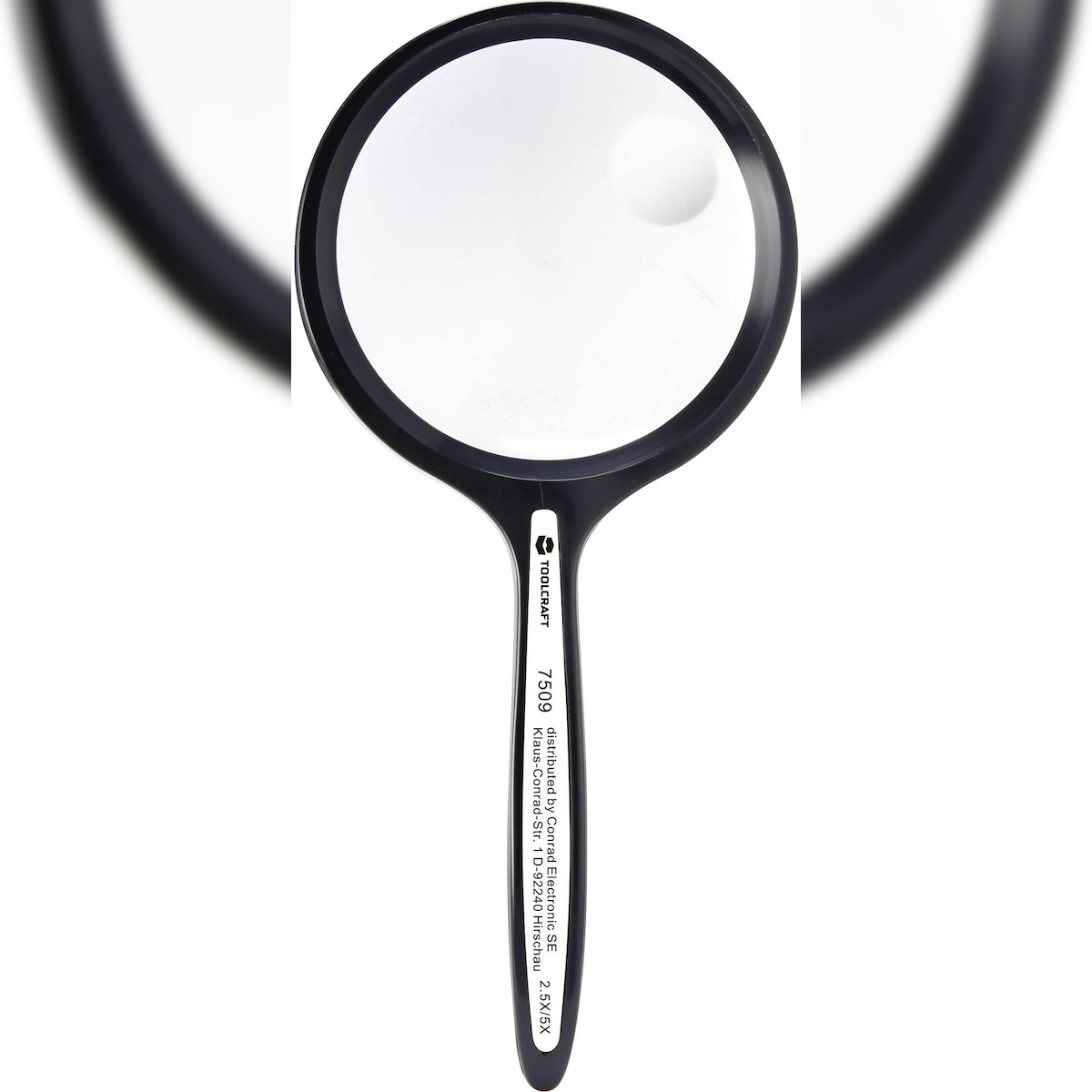 TOOLCRAFT 1311517 Handlupe Vergr??erungsfaktor: 2.5 x, 5 x Linsengr??e: (?) 50 mm Image