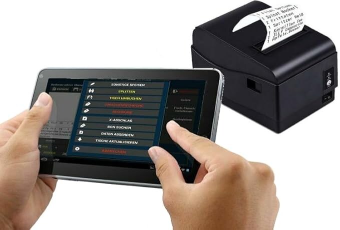 Blitzkasse 10" Kassensystem für Einzelhandel: Kiosk, Imbiss, Laden / Terminal, Bondrucker Image
