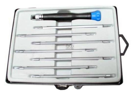 Kraftmann 797 Feinmechaniker Schraubendrehersatz in Kassette 8tlg Image