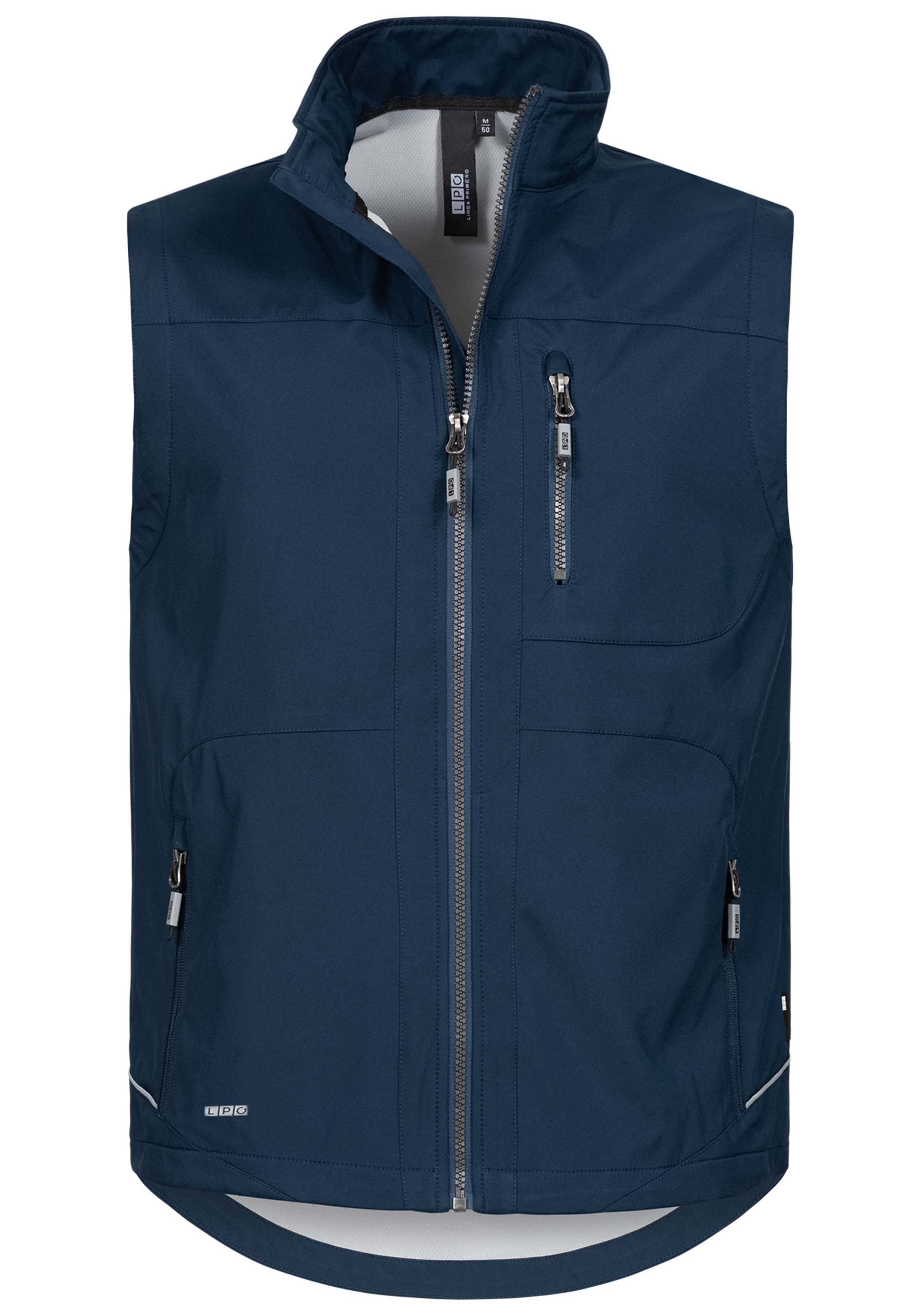 Funktionsweste LPO "HAMTON II VEST MEN", Herren, Gr. S (48), blau (navy), 97% Polyester; 3% Elasthan, gerade, Westen Funktionsweste, auch in Großen Größen erhältlich