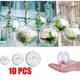10 pz Palla 4/6/8 cm Trasparente Aperto di Plastica Decorazione Di Natale Palloncino Acrilico Trasparente Pallina Ornamento FAI DA TE Regalo Regalo Scatola Palla