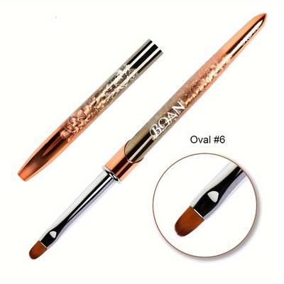 TEMU Pattern Rose Golden Nail Art Brush Gradient Nail Brush Line Painting Brushes Nails Acrylic Liner Drawing Pen Image