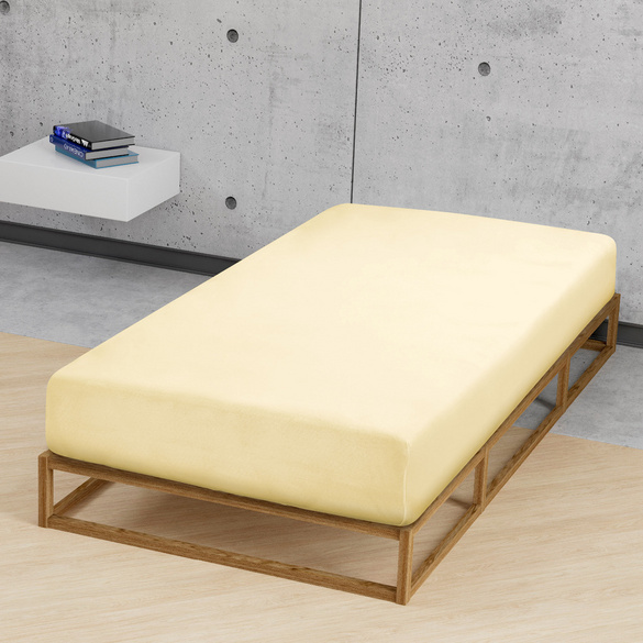 biberna Feinjersey-Spannbetttuch gelb, 1x 180x200 cm - 200x200 cm Image