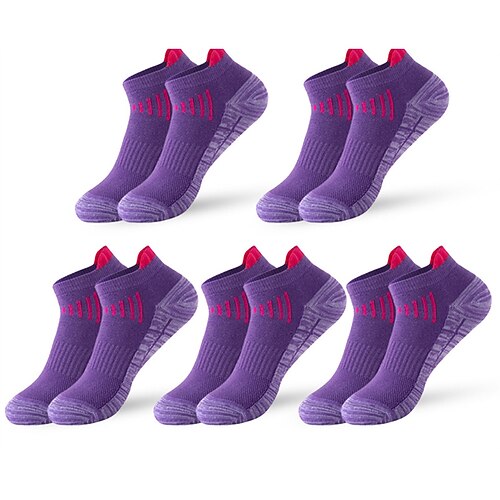 Herren 5 Paare Mehrfachpackungen Socken Laufsport Socken Freizeitsocken Schwarz Weiß Farbe Farbblock Sport Natur Täglich Urlaub Grundlegend Dünn Sommer Frühling Modisch Brautkleider schlicht Image