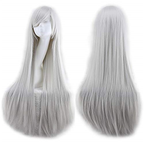 Perücken 32 80cm Lange Gerade Anime Mode Frauen Cosplay Perücke Party Perücke Halloween Cosplay Party Perücken Image