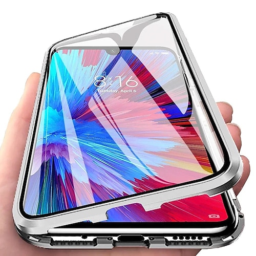 Handy Hülle Handyhüllen Für Samsung Galaxy S25 S24 S23 S22 S21 Ultra Plus A14 A34 A54 A24 A53 Magnetische Adsorption Transparent Beidseitig Unterstützt kabelloses Laden Gehärtetes Glas Image