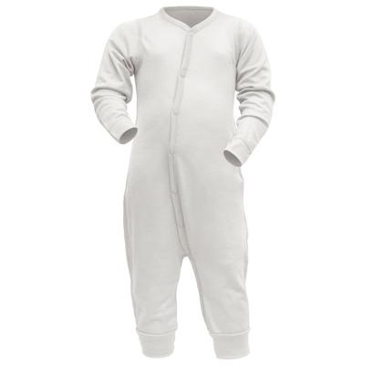 Devold - Kid's Breeze Merino Sleepsuit - Overall Gr 80 grau/weiß Image