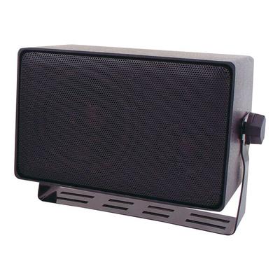 Speco Technologies DMS Series 7 1/4" x 4 1/2" Black 3-Way Outdoor Speaker with Transformer DMS3TS - 70/25V, 25W, 97 dB