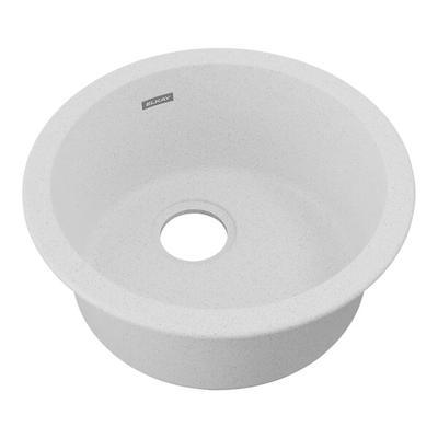 Zurn Elkay ELG16FBWH0 Quartz Classic 18 1/8" Round White Quartz One Compartment Dual Mount Bar Sink