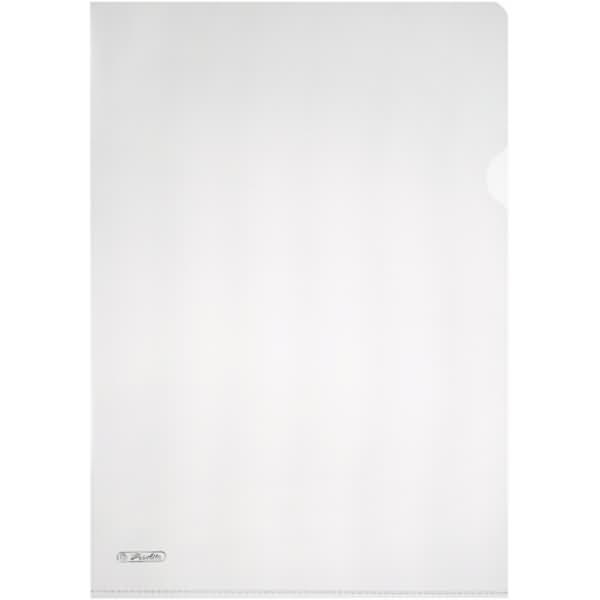 herlitz Aktenhülle Pyramide A4 110my PP glänzend VE=10 Stück transparent Image