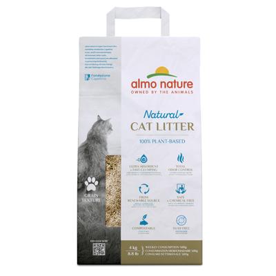 2x4kg Grain Texture Natural Cat Litter Almo Nature Cat Litter
