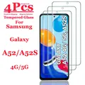 Per Galaxy A52 A52S Proteggi schermo Samsung, vetro temperato HD 9H alto alluminio trasparente trasparente antigraffio