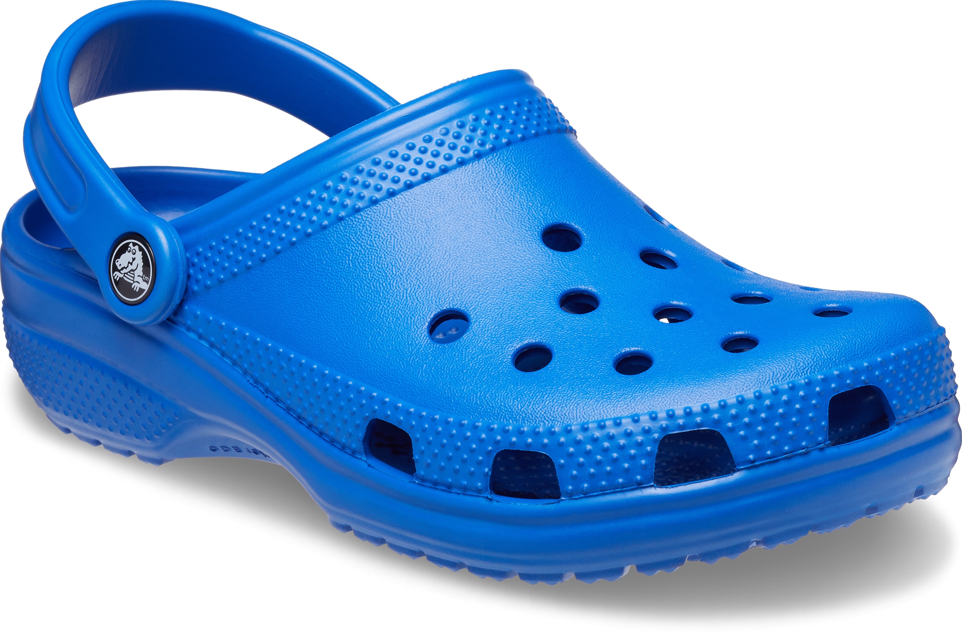 Clog CROCS "Classic", Herren, Gr. 45, blau (royalblau), Croslite™, Schuhe Clog, Sommerschuh, Gartenschuh, Poolslides, mit typischem Logo