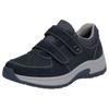Klettschuh RIEKER, Herren, Gr. 44, blau (dunkelblau), Veloursleder, Lederimitat, sportlich, Schuhe, Halbschuh, Freizeitschuh mit herausnehmbarer Soft-Einlage
