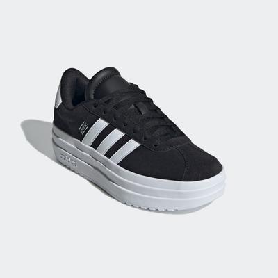 Sneaker ADIDAS SPORTSWEAR "VL COURT BOLD LIFESTYLE KIDS", Gr. 40, schwarz-weiß (core schwarz, cloud weiß, cloud weiß), L