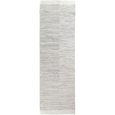 Wollteppich MY HOME "Wolltraum Passion", beige (natur, grau), B:80cm H:10mm L:300cm, Wolle, Baumwolle, Teppiche, Wendeteppich, handgewebt, melierte Optik, reine Wolle, Wohnzimmer Image