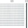 Doppelstabmattenzaun ARVOTEC "EXCLUSIVE 183 zum Einbetonieren", grau (anthrazit), H:183cm, Stahl, Kunststoff, Zaunelemente, Zaunhöhe 183 cm, Zaunlänge 2 - 60 m