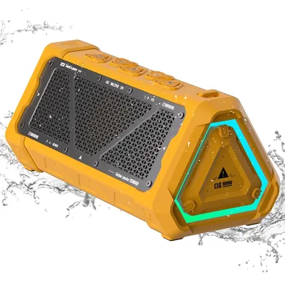 MLOVE P3 Portable Bluetooth Speaker 5.3 Stereo Sound IPX7 Waterproof with Micro SD Card Slot RGB Light & TWS Function Outdoor