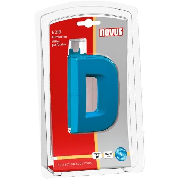 NOVUS Locher E210 Kunststoff/Metall 1.0mm/10 Blatt (Blister) petrol Image