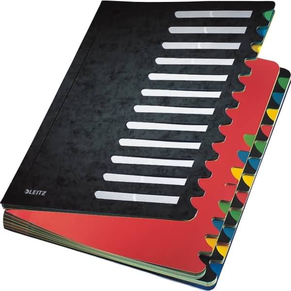 LEITZ Ordnungsmappe Deskorganizer Color A4 24 Fächer schwarz Image