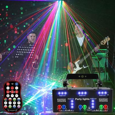 TEMU 1pc Dj Led Rgb Uv Up Activity Dj Bar Halloween Christmas Friday Decoration