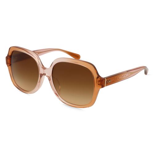 Coach 0HC8395U Damen-Sonnenbrille Vollrand Eckig Acetat-Gestell, pink